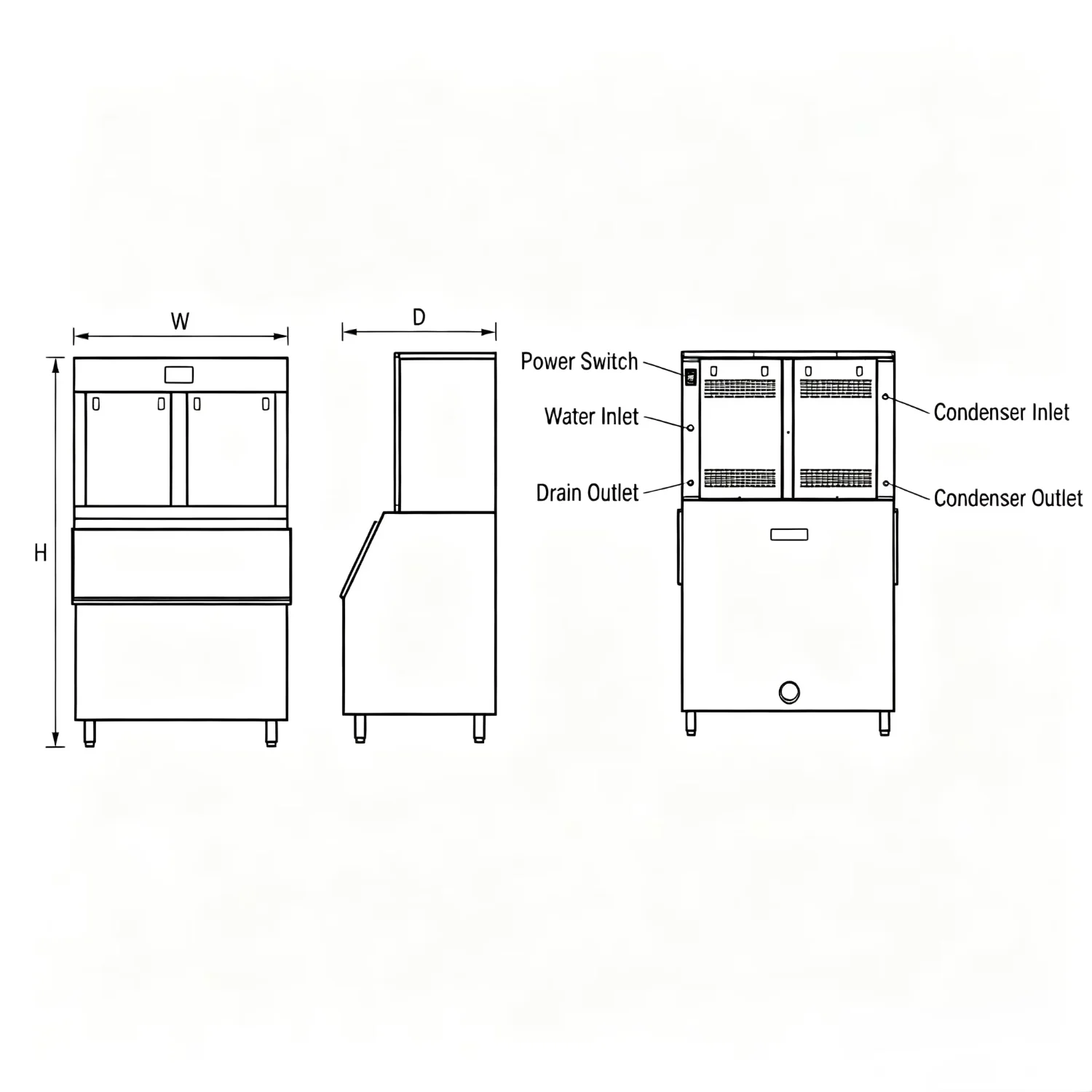 Ice Machines, 600kg, LOGO - detail 18