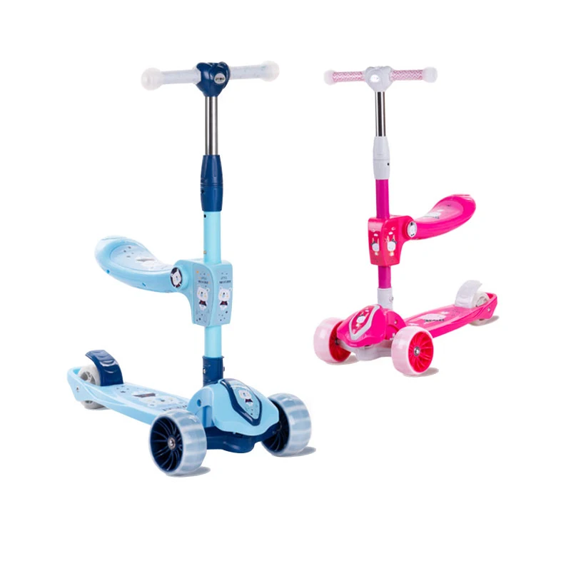 

Buy Light Up 3-Wheels Kids Scooter, Children Kick Baby Scooter/