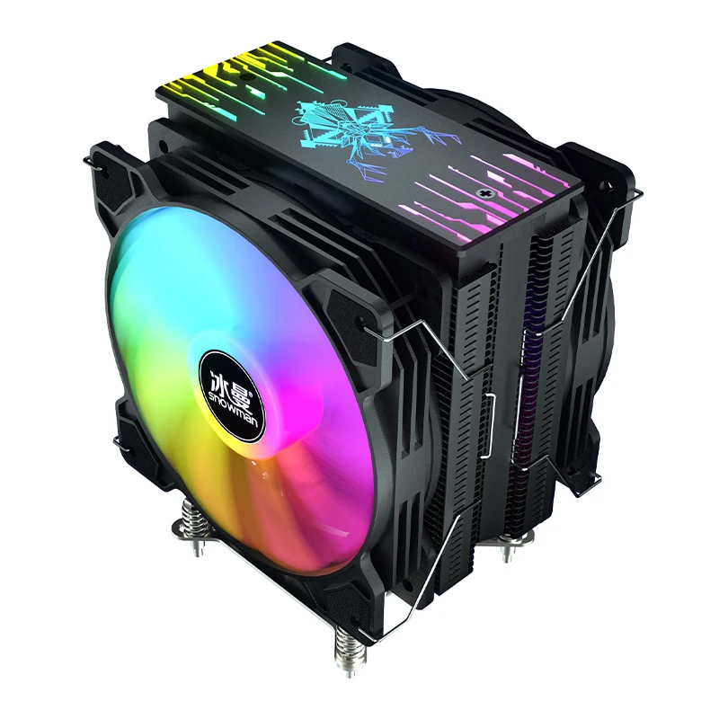 

SNOWMAN 6 Heat Pipes 120mm ARGB CPU Cooler PWM 4Pin Silent RGB CPU Cooling Fan Intel LGA 2011 1700 1150 1200 AMD AM4 PC Heatsink