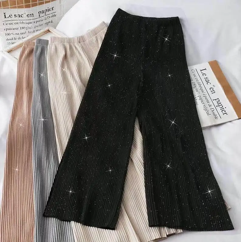 

Mix style mix color women starry sky wide leg pants Trousers Stock