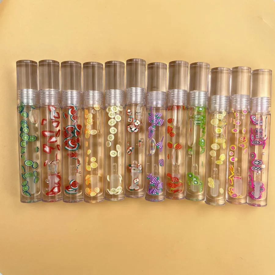 

Wholesale Moisturizing Glitter Shimmery Fruit Colourless Lip Gloss No Logo