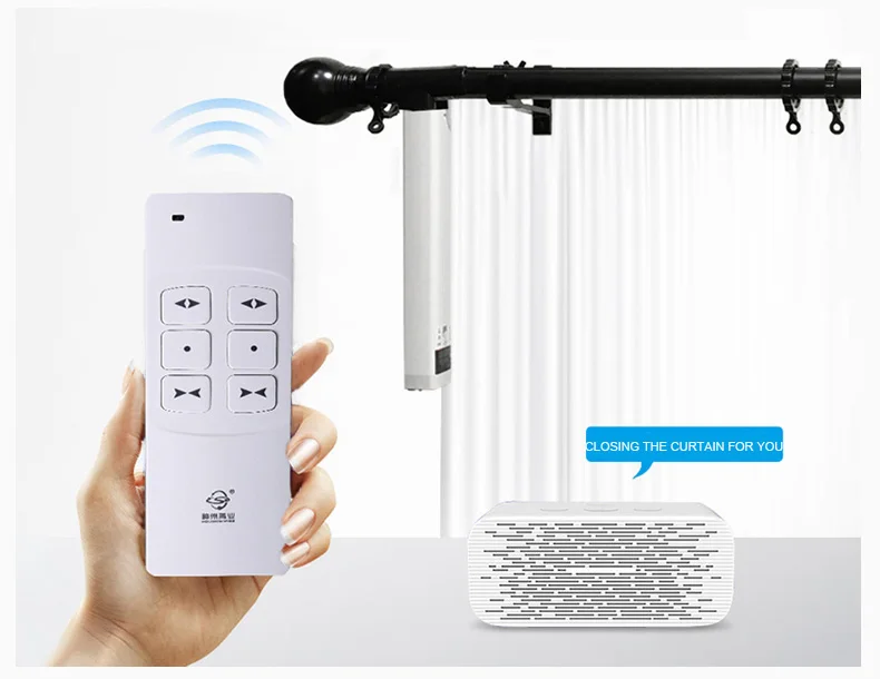 

Szone stage WIFI motorized electric automatic curtain rod with remote control