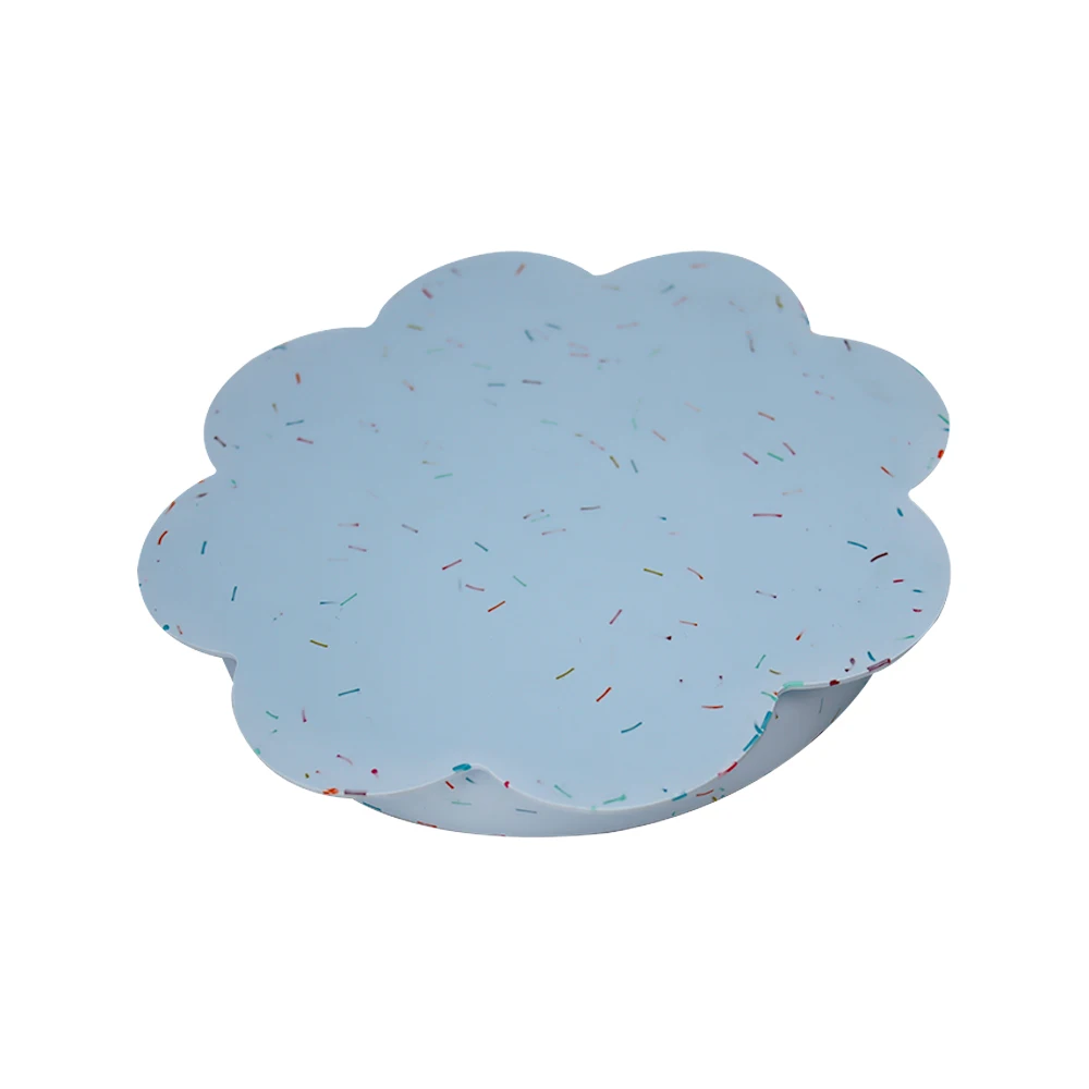 

Pop Sale New Design Suction Plate 100% BPA Free Food Grade Silicone Anti Slip Plate For Baby, Multi color