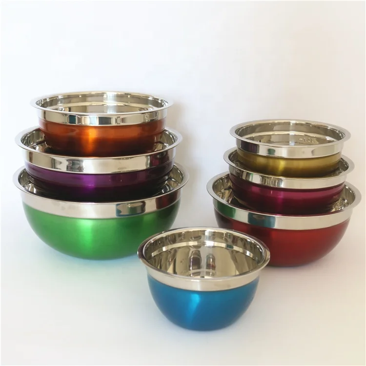 

Environmentally Friendly Customized Colorful Stainless Steel Insulated Mixing Bowl Rice Salad Food Soup Bowl, Turquoise