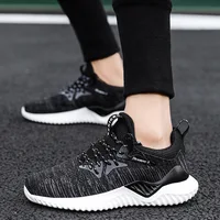 

Fashion breathable insole ayakkab wear-resisting zapatos anti slip outsole sepatu men sport upper fly knit material shoes