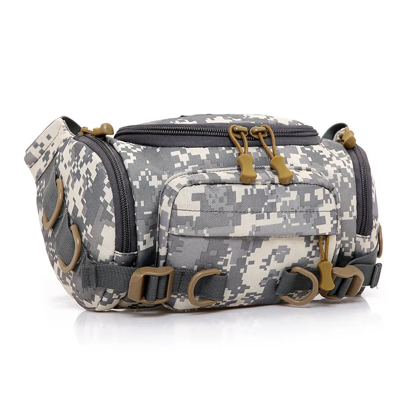 

Wear resistant and waterproof high-capacity leisure sports outdoor tactical riding waist bag, Camouflage,green