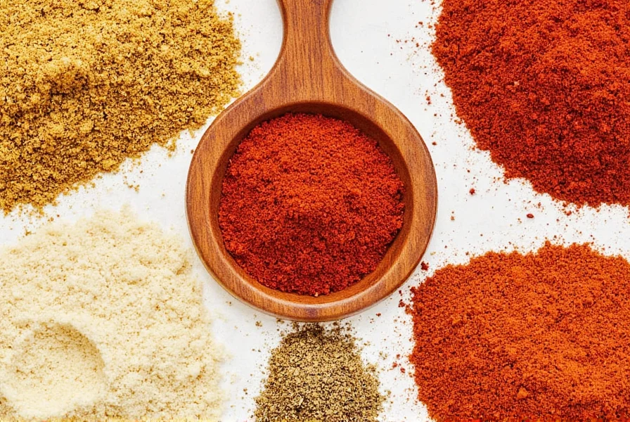 Homemade spice blend in mortar and pestle