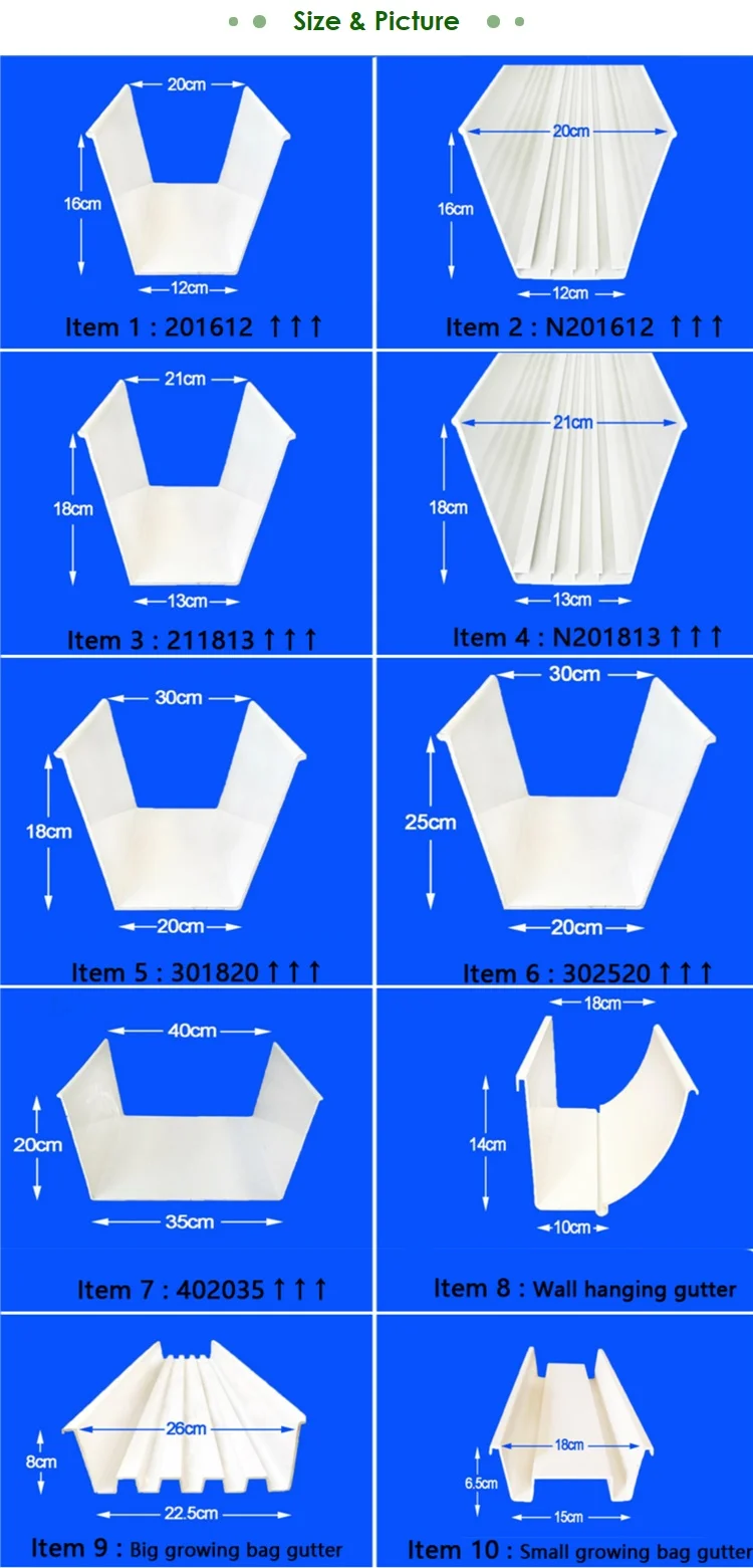 hydroponic gutter for strawberry