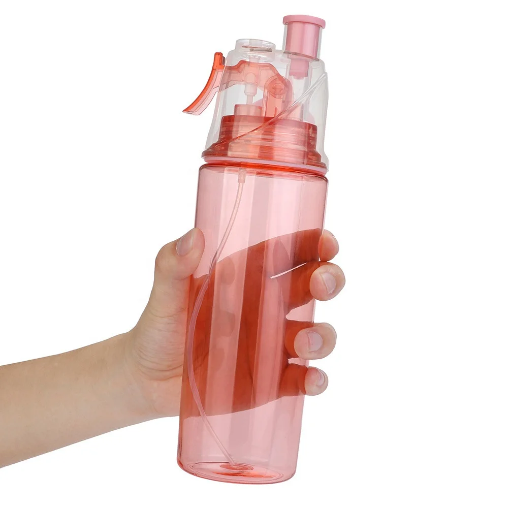 

600ml BPA Free Sports Mist Spray Water Bottle for Summer, Customized color
