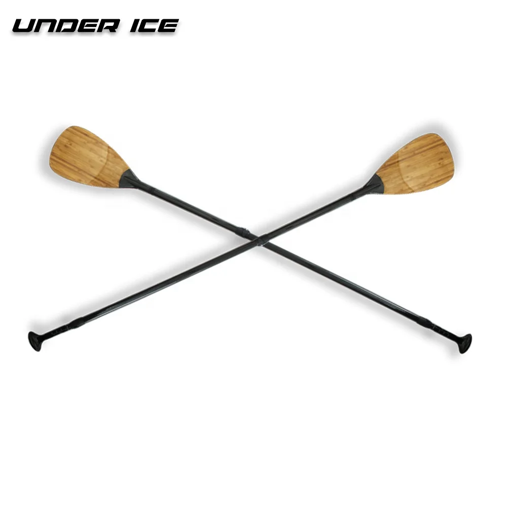 

Top Quality Super Lightweight Bamboo FULL Carbon Paddle Adjustable 3-pieces, With/without bamboo on blade