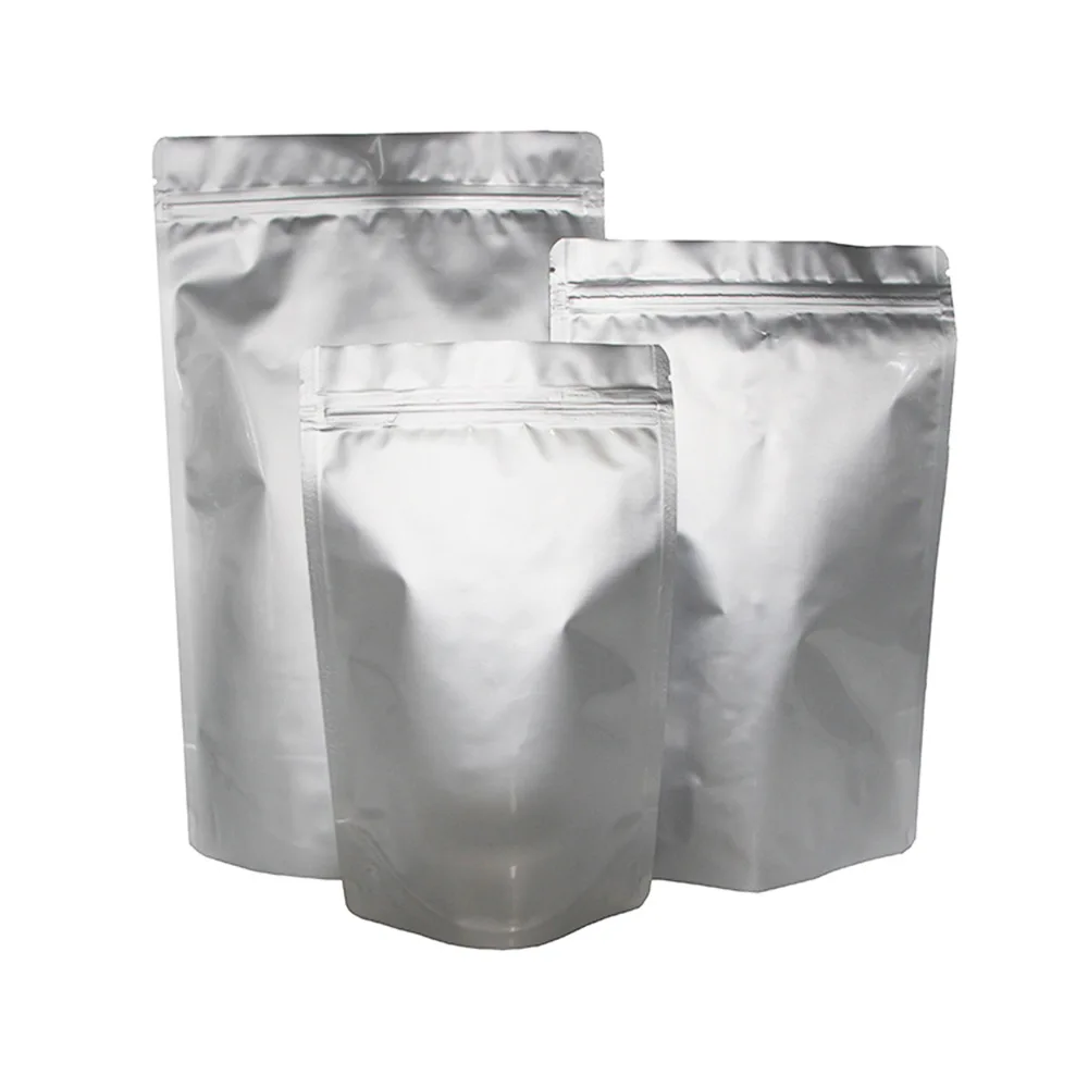 

Mylar Bags for Food Storage Resealable and Heat Sealable Bags Stand-Up Zipper Pouches