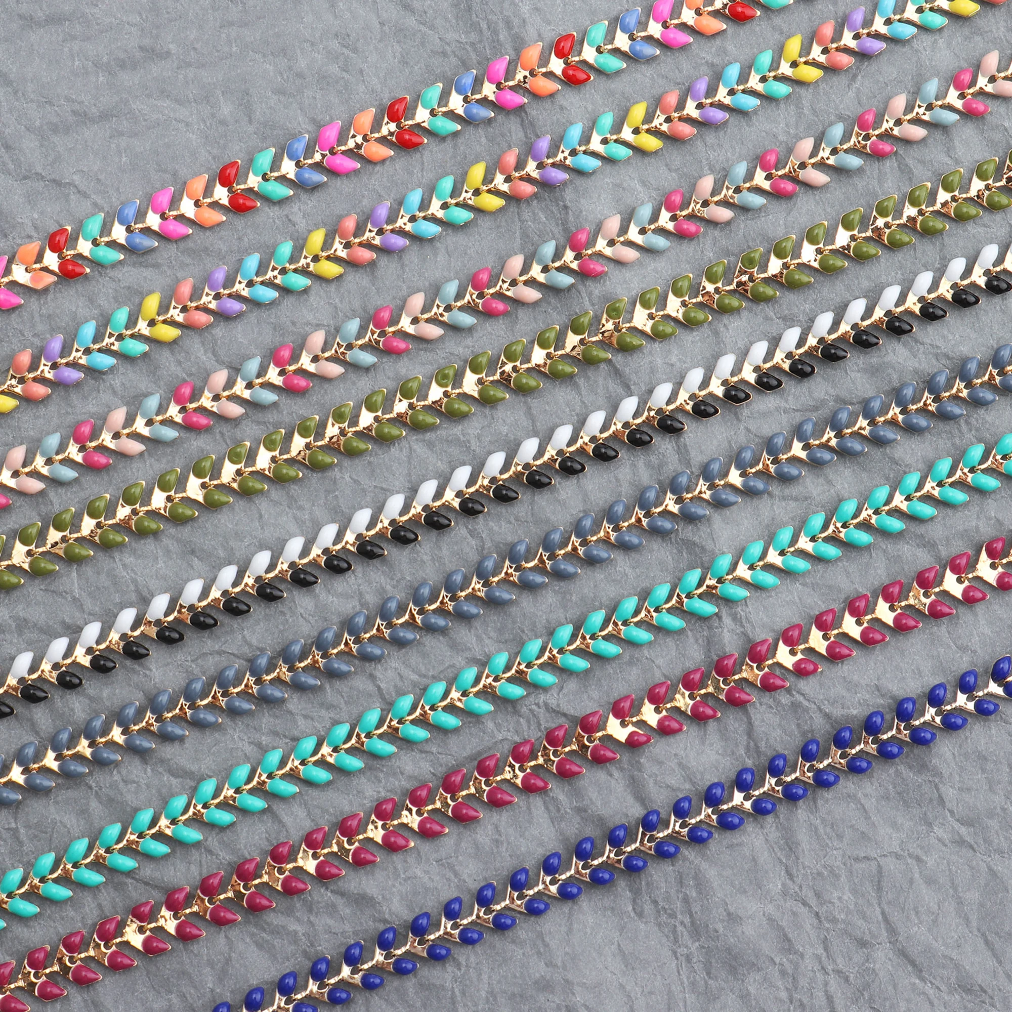 Leaf Shape 18k Gold Plated Cha