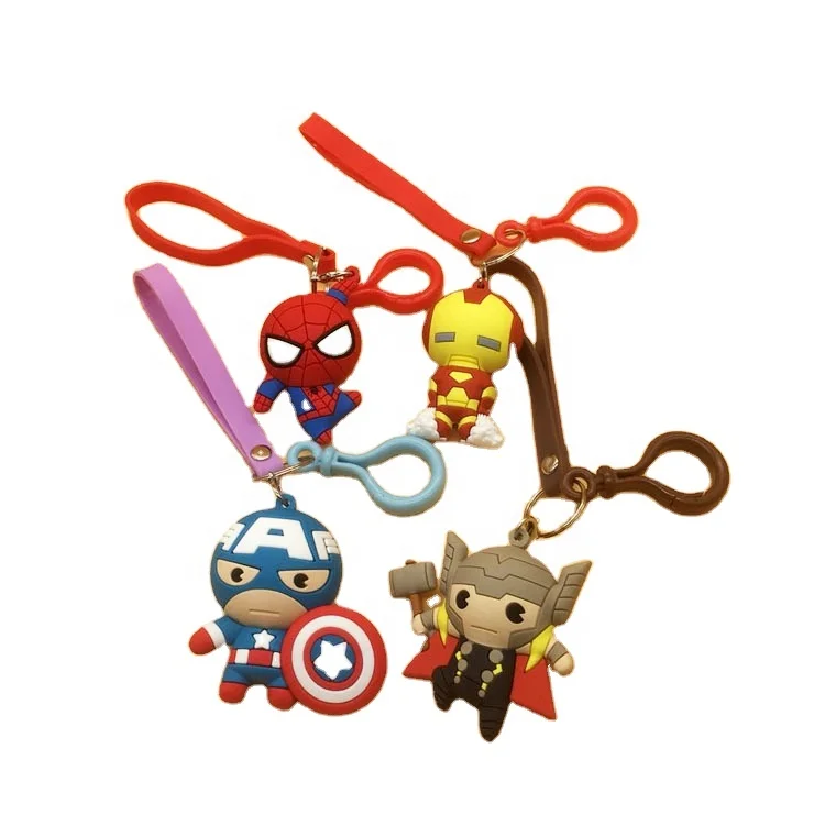 

Superhero Sprider-man Doll Keychain Keychains Backpack Zipper Pendant Key Ring Decoration, Colorful