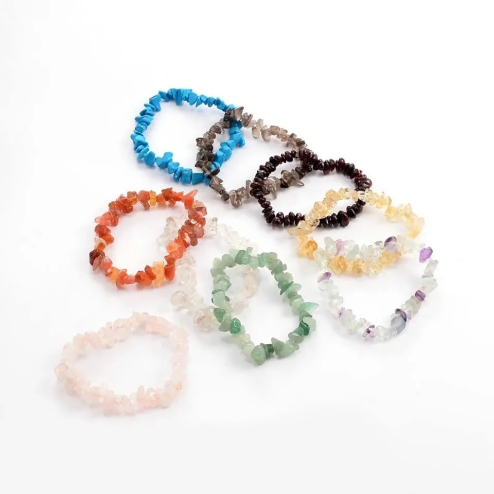 

Natural Stone Beads Bracelet brazaletes de mujer elastic crystal en pierre naturelle bracelet for women girls men, Colors