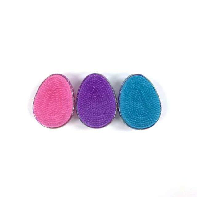 

Best Selling Custom Logo Home Hair Care Massage Comb Egg Shaped Detangling Hair Brush, Purple,pink,blue