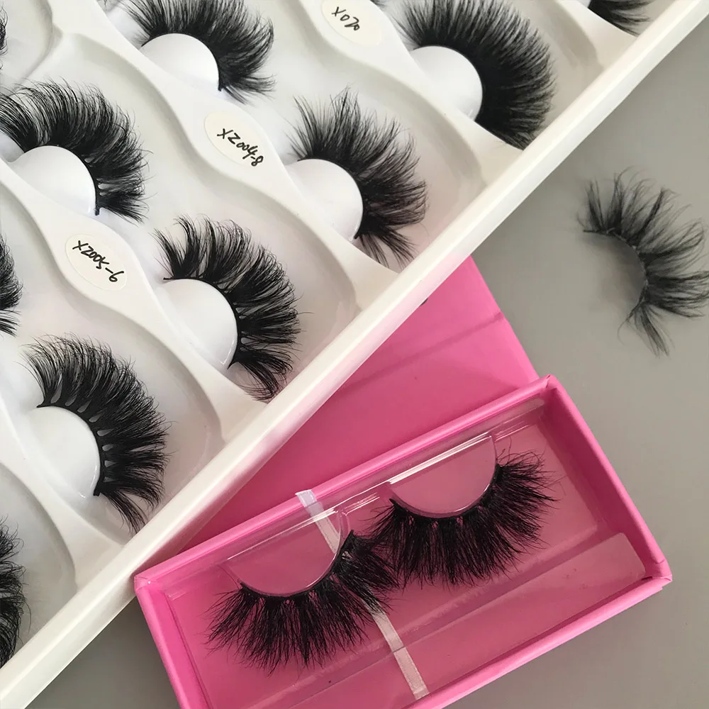 

Wholesale private label mink eyelashes fluffy 3d mink eyelashes 100% real 25mm mink eyelashes for beautiful girls, Black