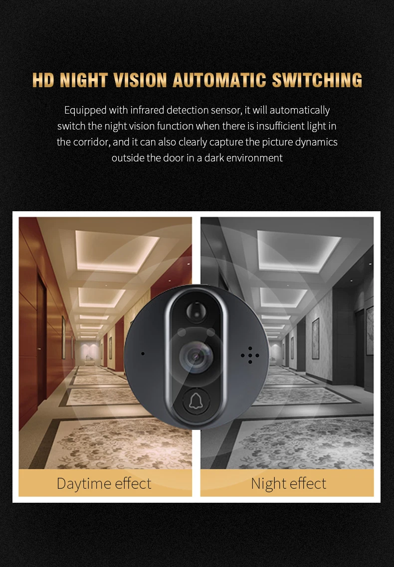 Aitdda Atdr9 4.3 Inch Screen Security Digital Door Peephole Camera