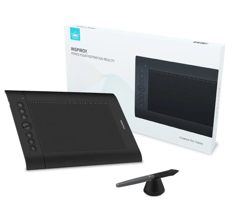 

Huion H610pro V2 8192 Levels Tilt function pen graphic tablet graphics online teaching