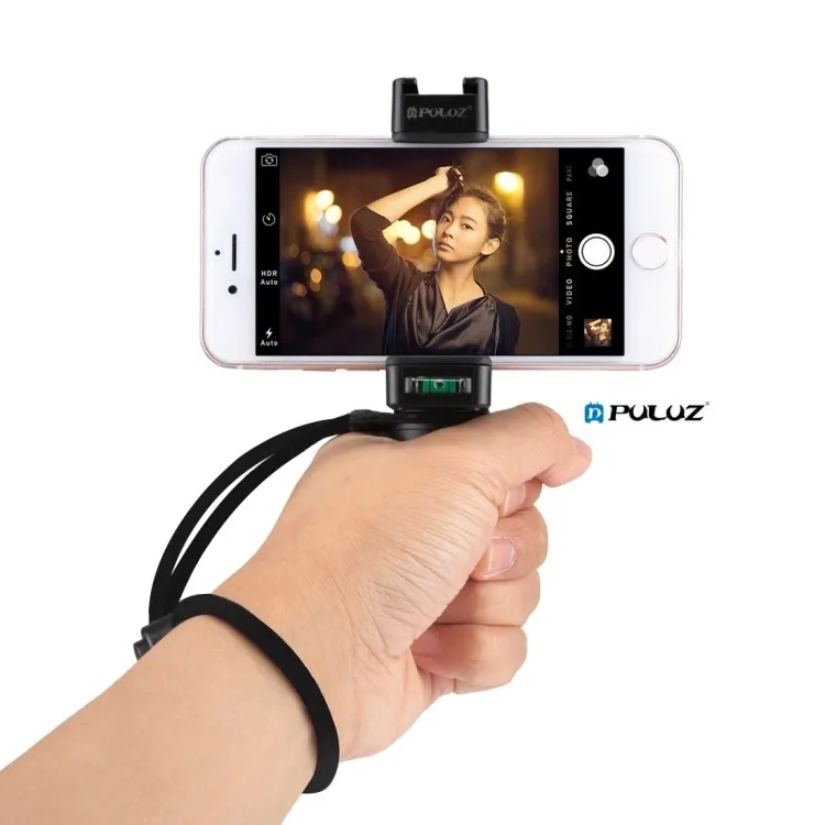 

2021 New Arrival PULUZ Vlogging Live Broadcast Handheld Grip Selfie Rig Stabilizer ABS Tripod Adapter Mount Mobile Phone Holder