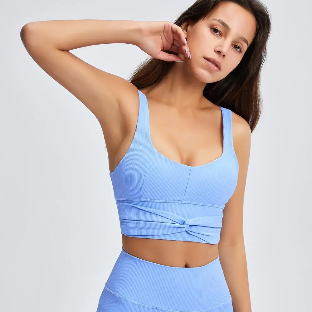 

Skin-friendly yoga seamless yoga set fitness suit with bowknot