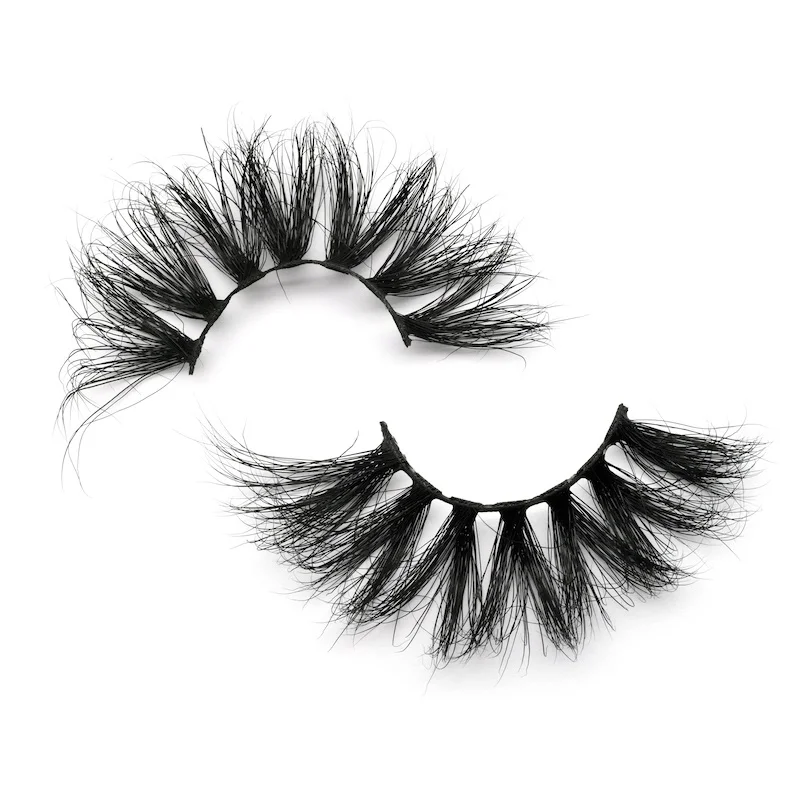 

High Quality Real Lashes Eyelashes 25 Mm Lashes3d Wholesale Vendor 25mm Luxury Fluffy Mink Eyelash