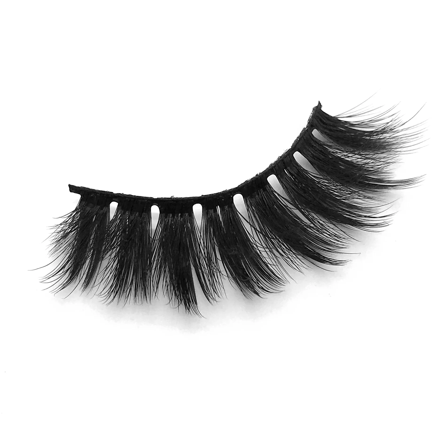

N ew products 7 pairs of chemical fiber false eyelashes multi-layer natural nude makeup packing with your Logo, Natural black