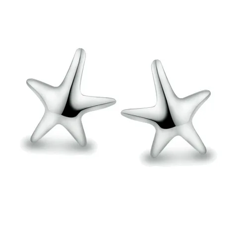 925 sterling silver earrings women's starfish earrings Korean version of sterling silver jewelry temperament earrings