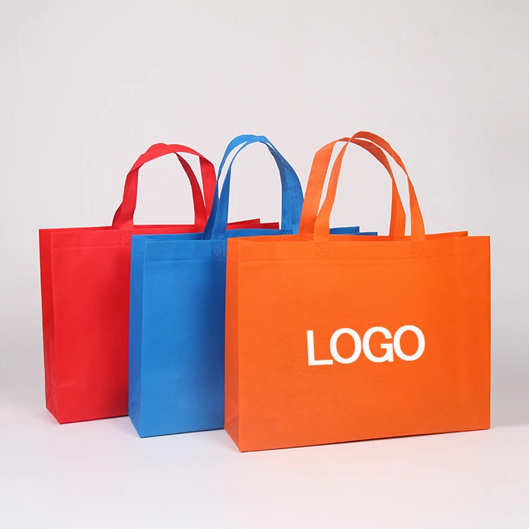

wholesale Various sizes of non-woven bags eco friendly biodegradation shopping bag with LOGO printing in stock, Customized