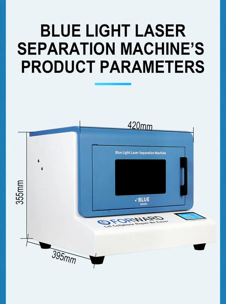 Forward Blue Light Laser Separation Machine Separate Mobile Mid Frame
