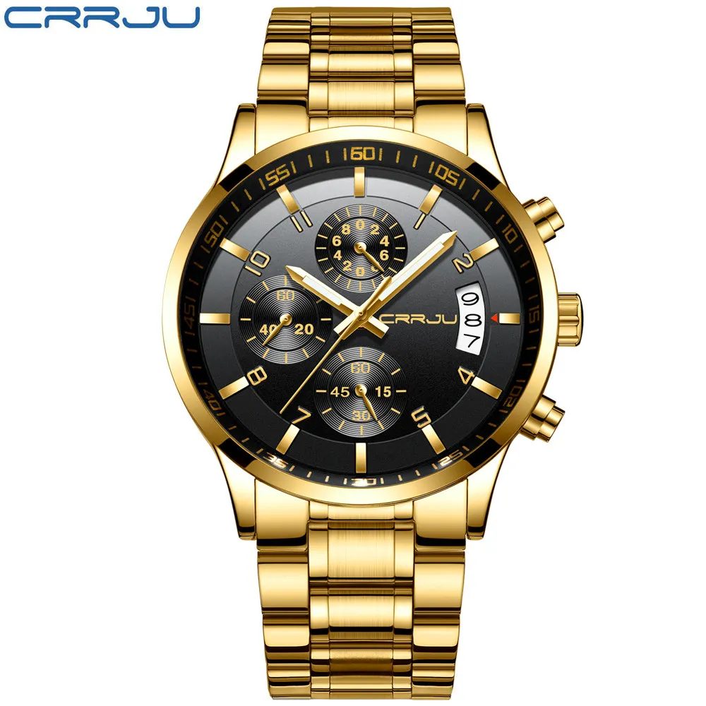 

Men Quartz Chronograph Tachymeter Black Dial Man Wristwatch Calender Timer Casual Quartz Watches