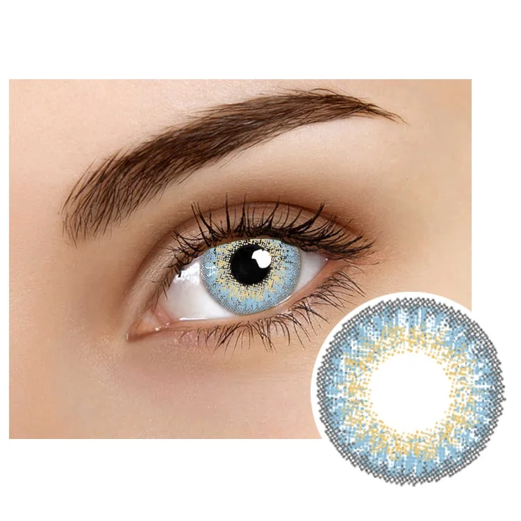 

New free sample contact lenses colored contact lens natural 3-tone contact lenses halloween, 12