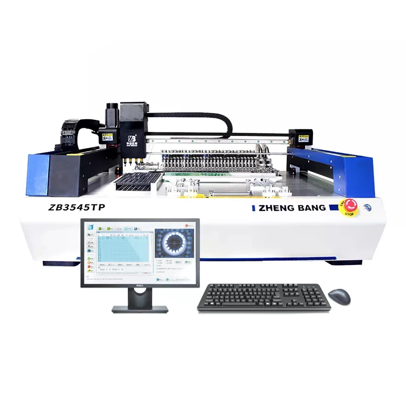 

Smt Mounting Equipment ZB3545TP Pcb Table Top Automatic Component Pick And Place Machine 4 Head High Speed Cheap Chip Mounter