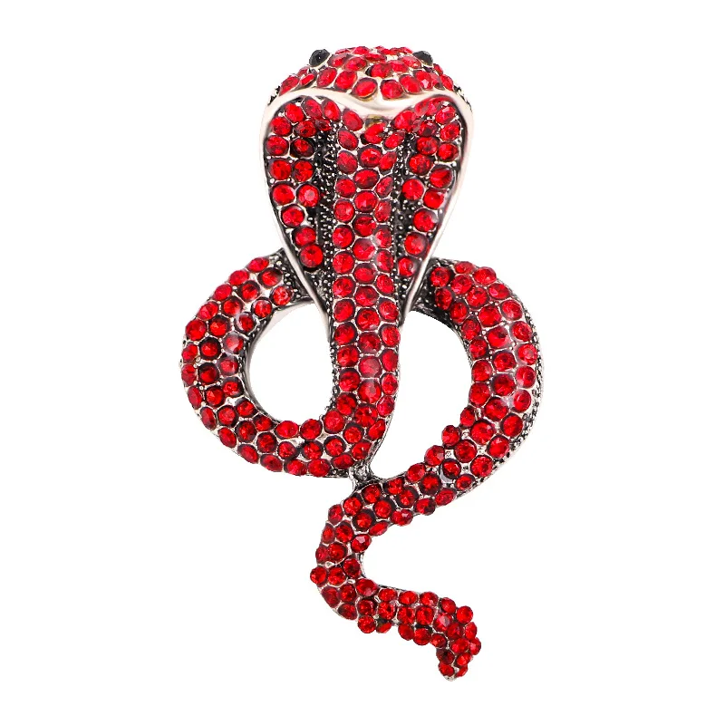 

JAENONES Hot Selling New Products Designer Vintage Animal Brooch Alloy Snake Brooches For Men