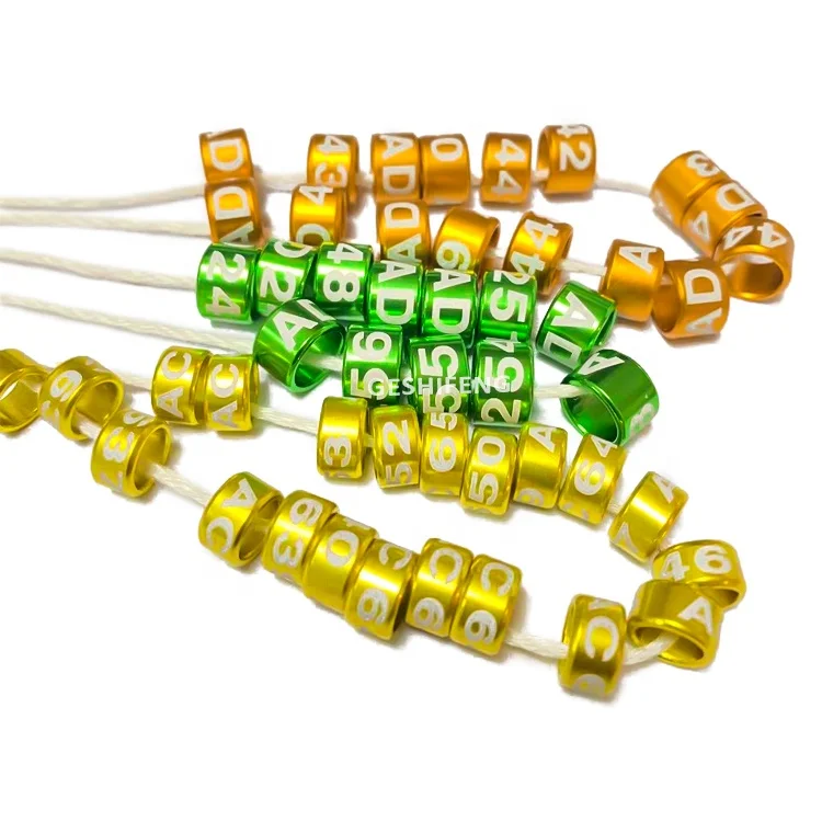 

free shipping gsf aluminum custom free size height 4.5mm love bird leg bands