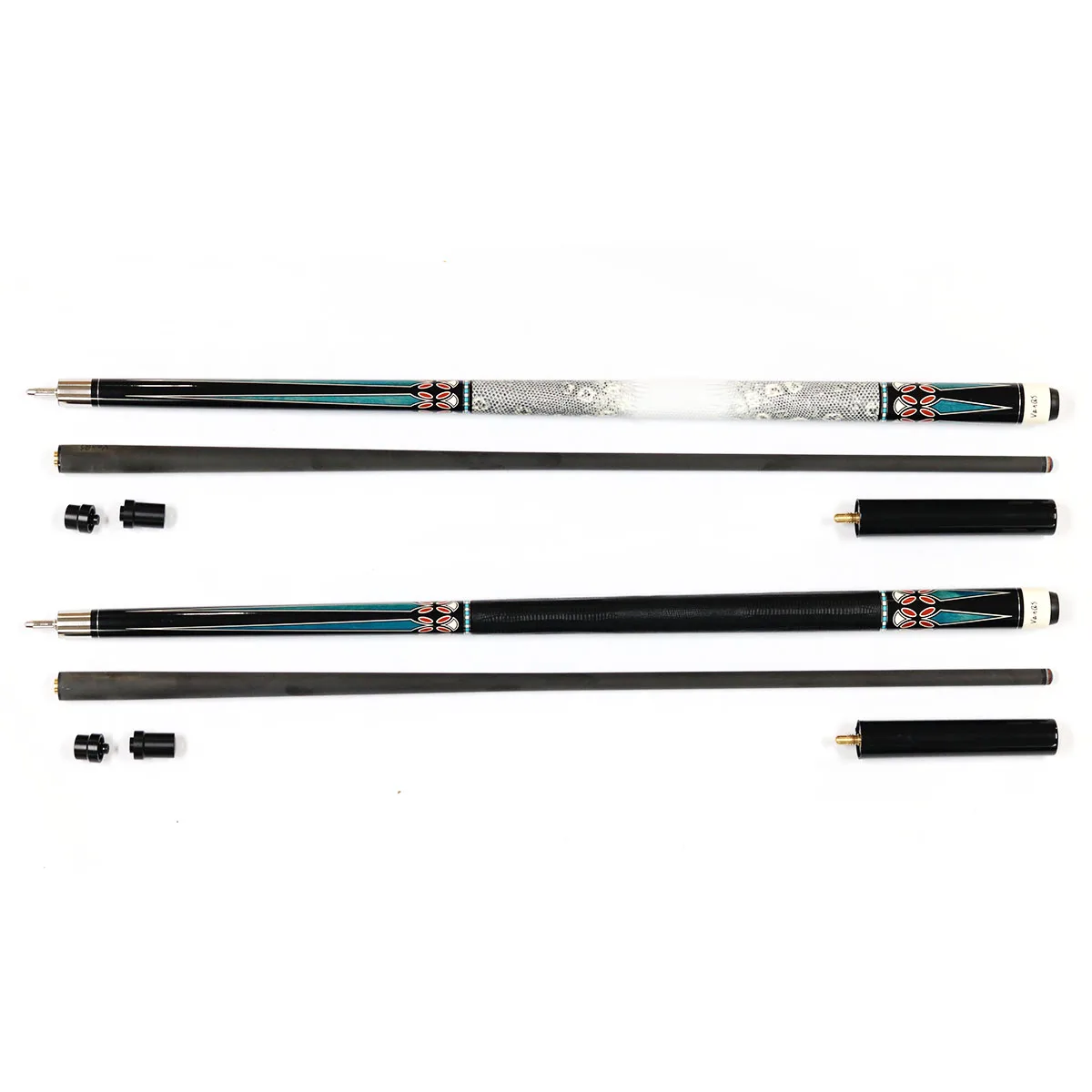Quality  Leather Maple Butt Handmade Uni-Lock Joint Carbon Fiber Shaft Billiard Pool Cue Stick With Extension Carbon Pool Cue