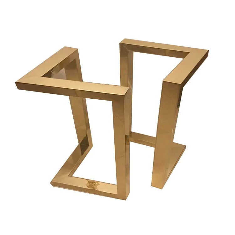 Factory Price Modern Fashion Gold Table Legs Golden Coffee Dining Table
