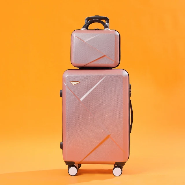 

Wholesale American Traveling Suit Case Trolley Luggage Bag Suitcase 4 Wheels Rolling Trolley 24inch Luggage, Champagne, pink, gray, white, black