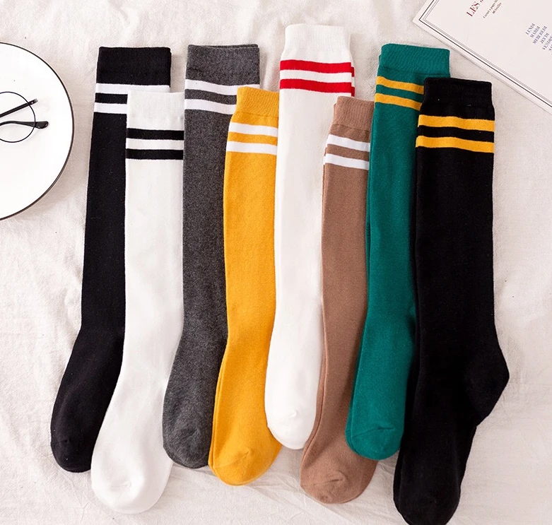 

2020 New Arrival Ladies Sockssocks Knee High Knitted Closed Toe Knee Socks Women