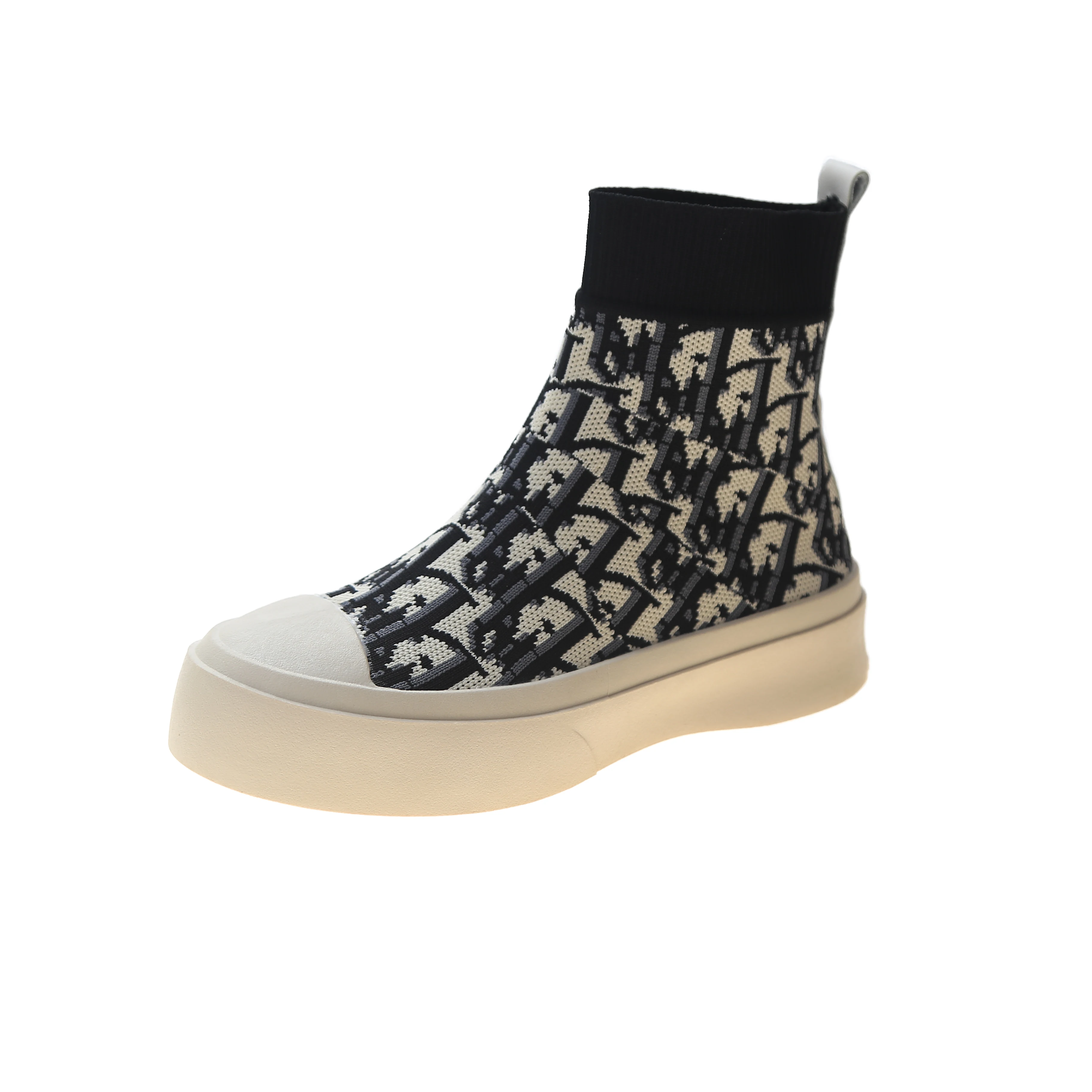

Fashion High Quality Autumn Winter knit Shoes Ladies Ankle Flat Casual shoes Sock Winter Boots For Women
