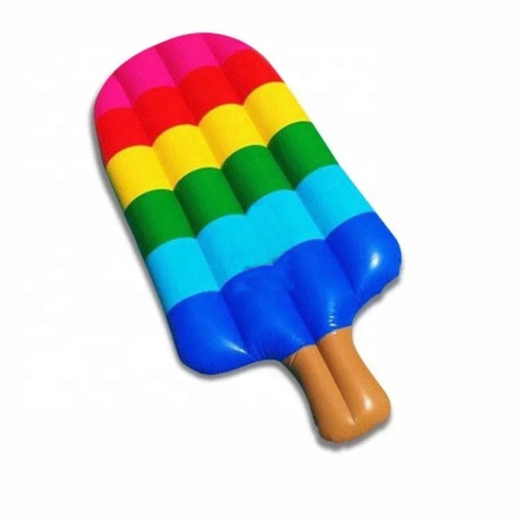 

Unique Inflatable Candy Buoy inflatable Rainbow Ice-lolly float Island swimming pool inflatable pool float for kids adults, Same as customized