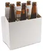Eco-Friendly Customized Corrugated Cardboard 6 Pack Beverage Carrier