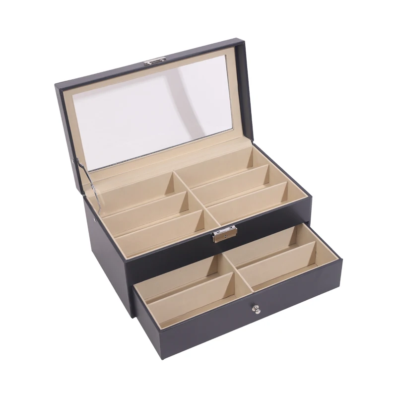 

Fashion Creative Double-layer Watch Storage Display Box Jewelry Gift Box, Picture shows