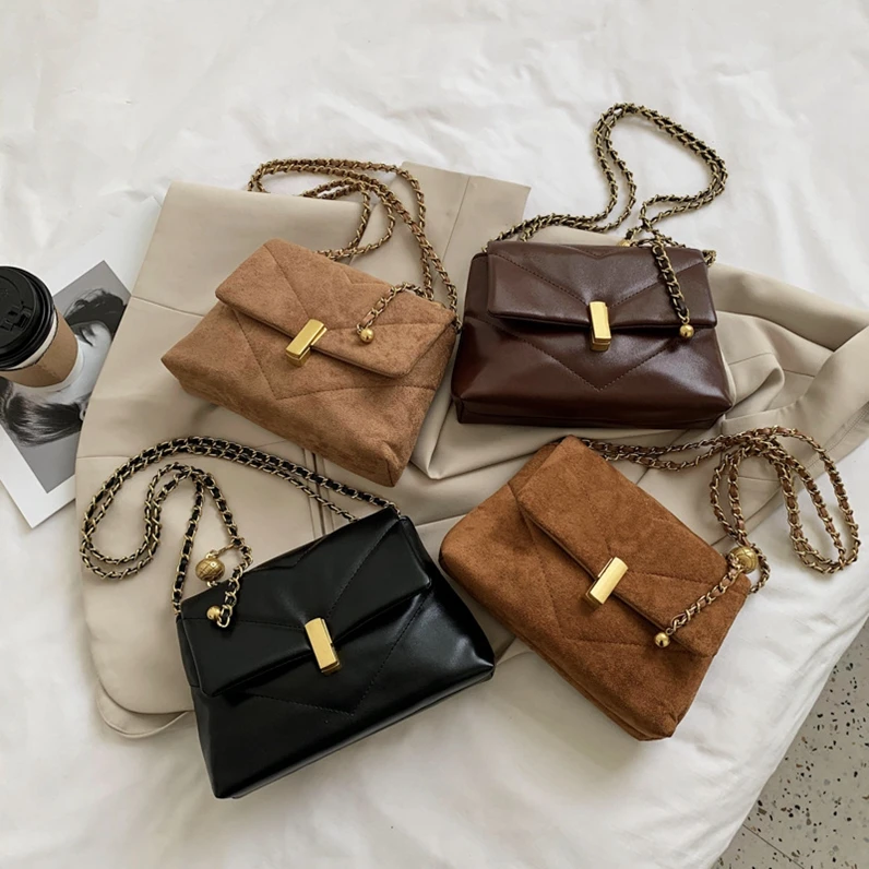 

XP1128 Chain retro female bag 2020 new trendy Korean messenger bag fashion handbag