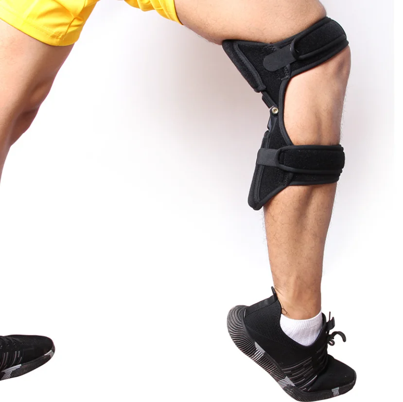 

Powerknee patella booster climbing knee support powerful spring bouncing knee booster knee, Black