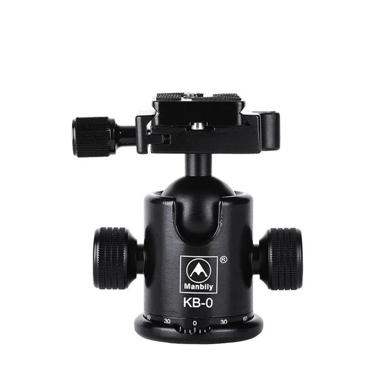 

FOSOTO KF-0 Camera Tripod Ball Head Aluminum Alloy Panoramic Head Sliding Rail Head with 2 Built-in Spirit Levels