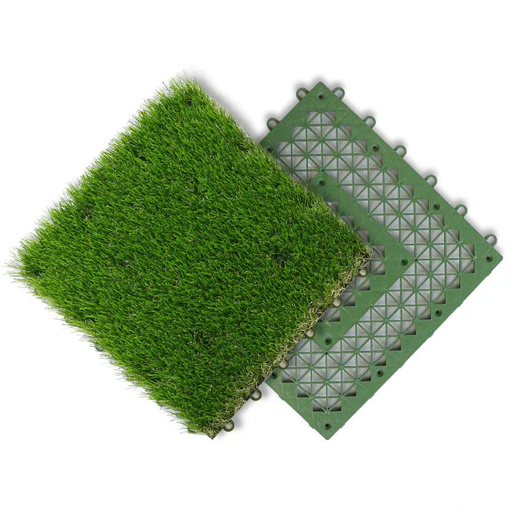 

Outdoor Indoor Garden Interlocking Artificial Grass Tile and Sport Flooring