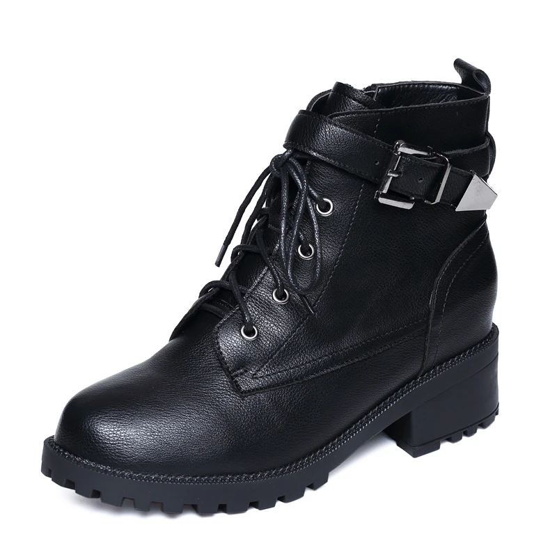 

Autumn and winter new British style Martin boots flat bottomed student inner short boots French versatile Knight boots