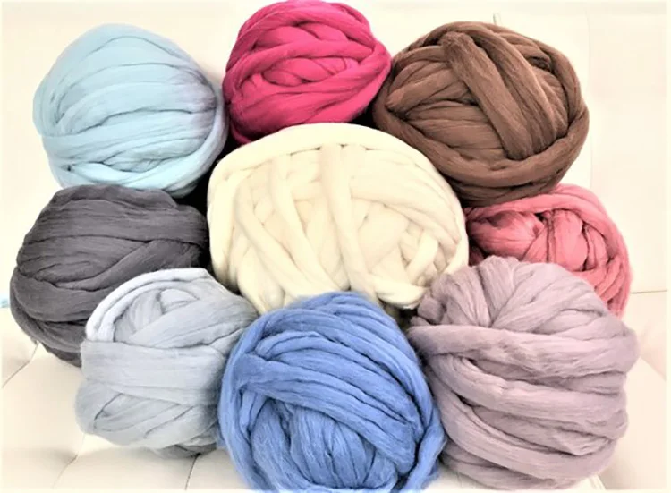 
Many Colors 100% Pure New Zealand Wool Soft and Cozy Warm and Winter Eco-friendly Chunky Merino Yarn 