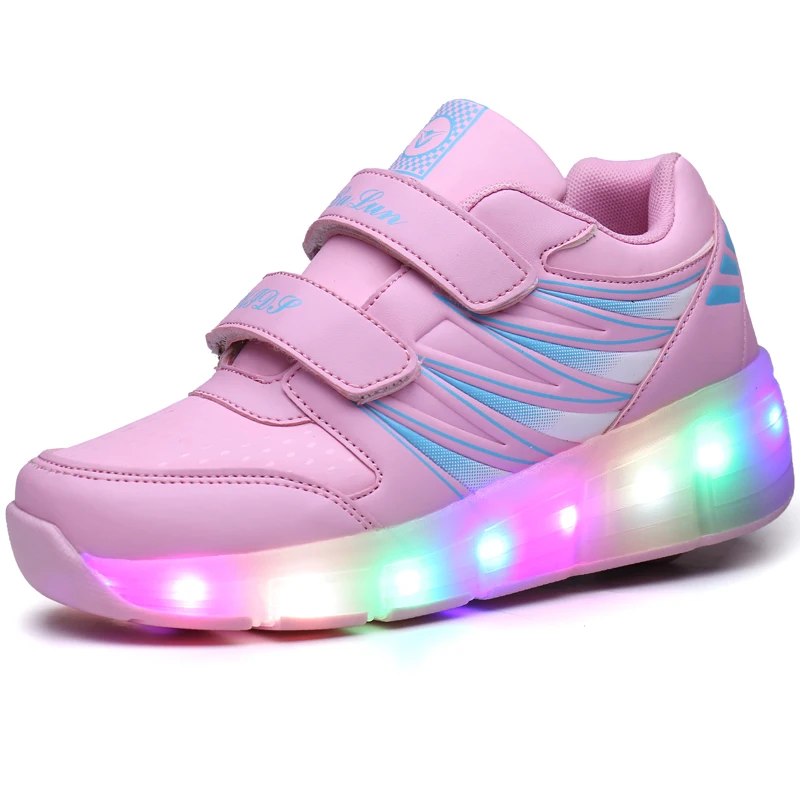 

single wheel pink roller shoes dual purpose kids roller skate shoes, Customerized