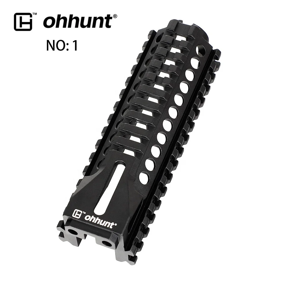 

ohhunt Tactical Multi-function Side Picatinny Rail Scope Mount AK AK47 Handguard For Hunting, Black